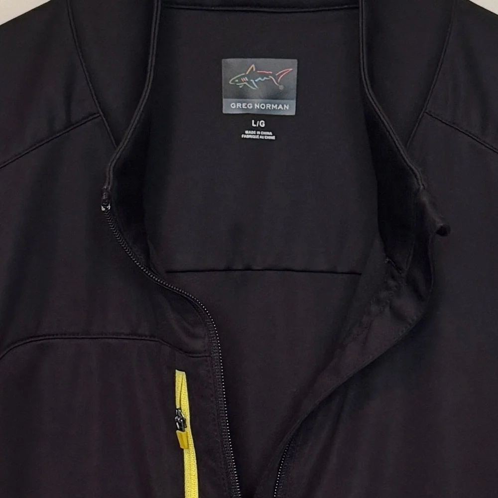 Greg Norman Weatherknit Jacket With Northampton Valley Golf Club Logo on Sleeve